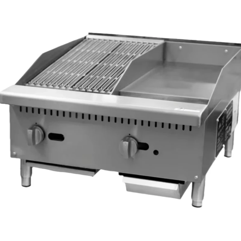 24" Commercial Counter Top Griddle with Bbq Grill
24" Commercial Counter Top Griddle with Bbq Grill