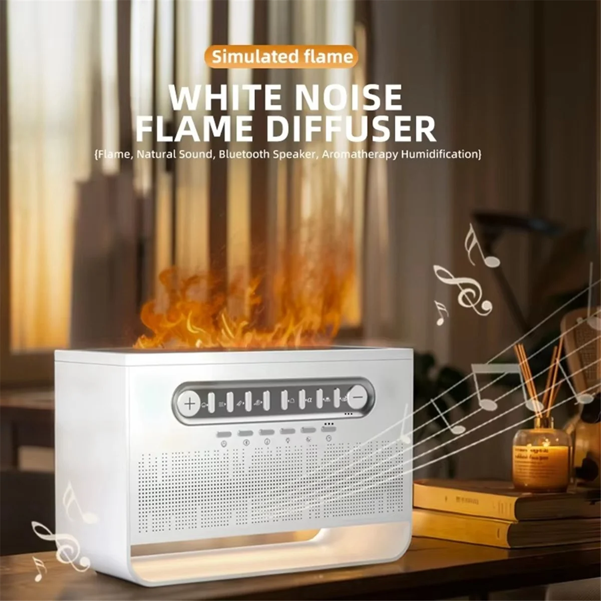 CLCU White Noise Machine Diffuser Air Aroma Diffuser Humidifier with 8 White Noise , Night Light, Bluetooth Speaker
CLCU White Noise Machine Diffuser Air Aroma Diffuser Humidifier with 8 White Noise , Night Light, Bluetooth Speaker