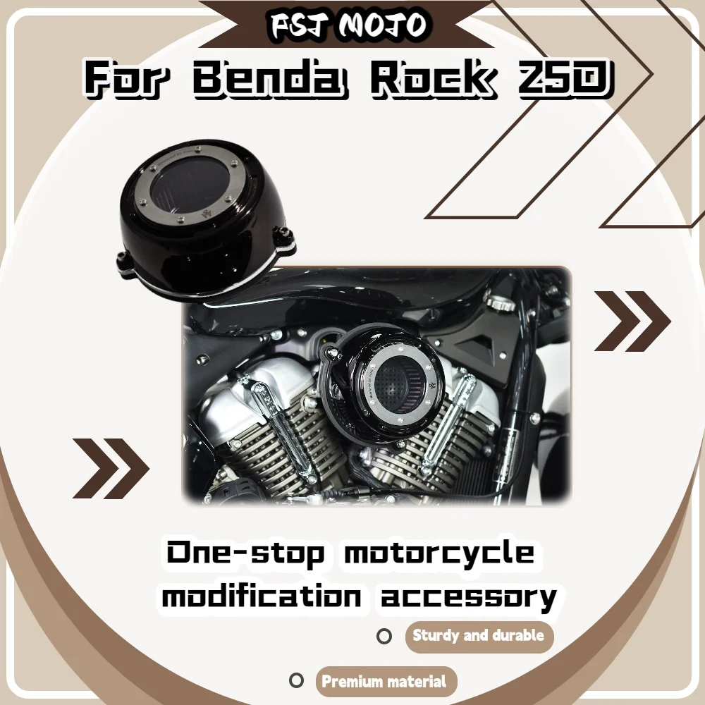 For Benda Rock 250 Handlebar Risers & Water Temp Gauge, Striped Clutch Cover & Chrome Air Filter Kit
For Benda Rock 250 Handlebar Risers & Water Temp Gauge, Striped Clutch Cover & Chrome Air Filter Kit