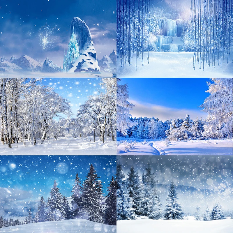 Snow Queen Backdrop Winter Forest Kids Happy Birthday Party Photography Background Photographic Photo Banner
Snow Queen Backdrop Winter Forest Kids Happy Birthday Party Photography Background Photographic Photo Banner