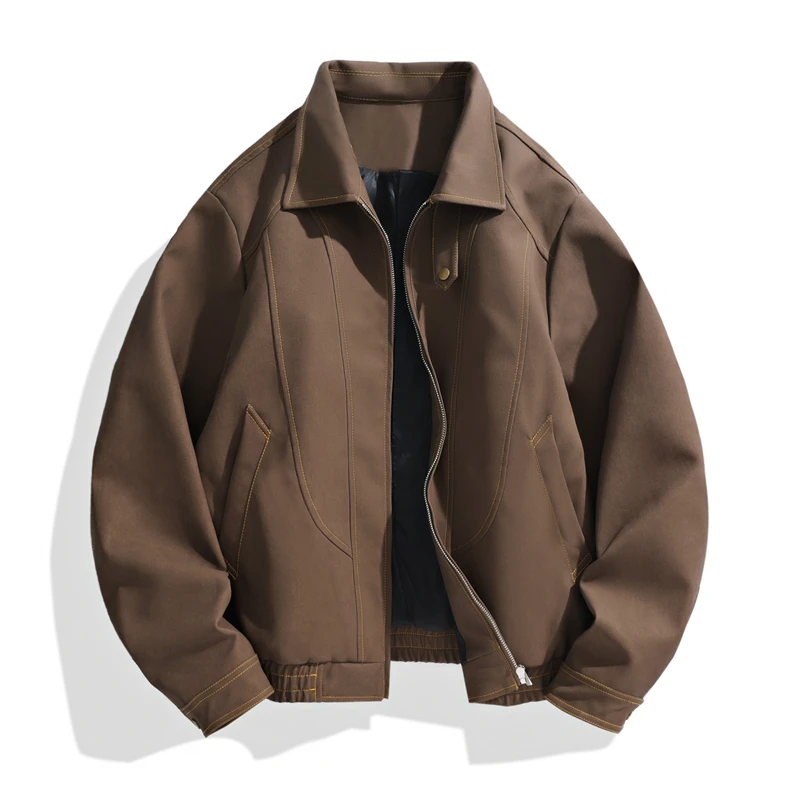 Solid Color Versatile Stand Up Collar Jacket Men's Autumn New Jacket Flying Top Trendy Versatile Casual Jacket Lapel Male Jacket
Solid Color Versatile Stand Up Collar Jacket Men's Autumn New Jacket Flying Top Trendy Versatile Casual Jacket Lapel Male Jacket