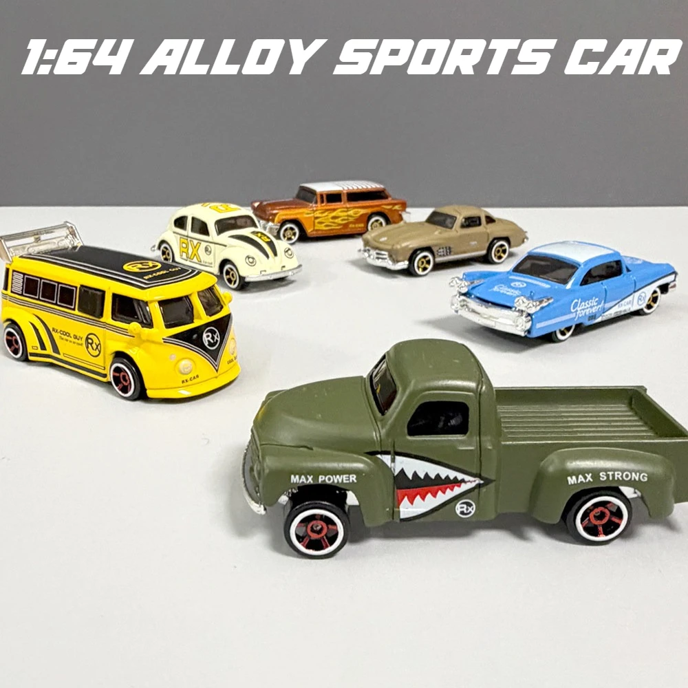 Size 1:64 Alloy Model Sports Car Toy Metal Diecast Strip-pack Off-road Vehicles Glide Forward Models Children's Interactive Toys
Size 1:64 Alloy Model Sports Car Toy Metal Diecast Strip-pack Off-road Vehicles Glide Forward Models Children's Interactive Toys