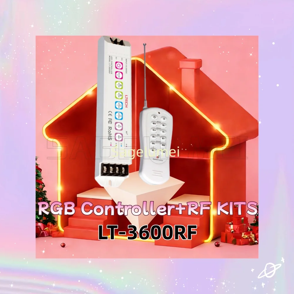 LED RGB Strip Controller LT-3600RF RF2.4G Wireless LTECH DC12-24V Input 6A/CH 18A 3Channel Dim RGB Controller 8 buttons 32 modes
LED RGB Strip Controller LT-3600RF RF2.4G Wireless LTECH DC12-24V Input 6A/CH 18A 3Channel Dim RGB Controller 8 buttons 32 modes