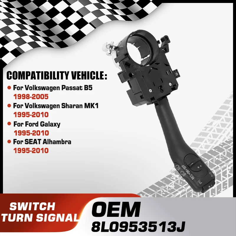 8L0953513J Turn Signal Head Light Lamp Combination Switch For Volkswagen Passat B5 3B VW Sharan MK1 Ford Galaxy SEAT Alhambra
8L0953513J Turn Signal Head Light Lamp Combination Switch For Volkswagen Passat B5 3B VW Sharan MK1 Ford Galaxy SEAT Alhambra