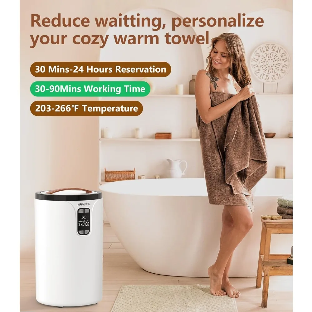 Towel Warmer, 20L Towel Warmers for Bathroom with Timer Function, Temperature Adjustable, LED Display, Auto Shut Off
Towel Warmer, 20L Towel Warmers for Bathroom with Timer Function, Temperature Adjustable, LED Display, Auto Shut Off
