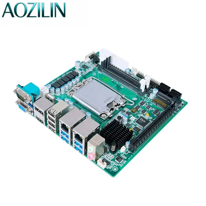 AOZILIN Mini ITX Industrial Motherboard LGA1700 Socket H610 B660 H670 Chipset Dual LAN 13USB 6COM Embedded Control Mainboard
AOZILIN Mini ITX Industrial Motherboard LGA1700 Socket H610 B660 H670 Chipset Dual LAN 13USB 6COM Embedded Control Mainboard