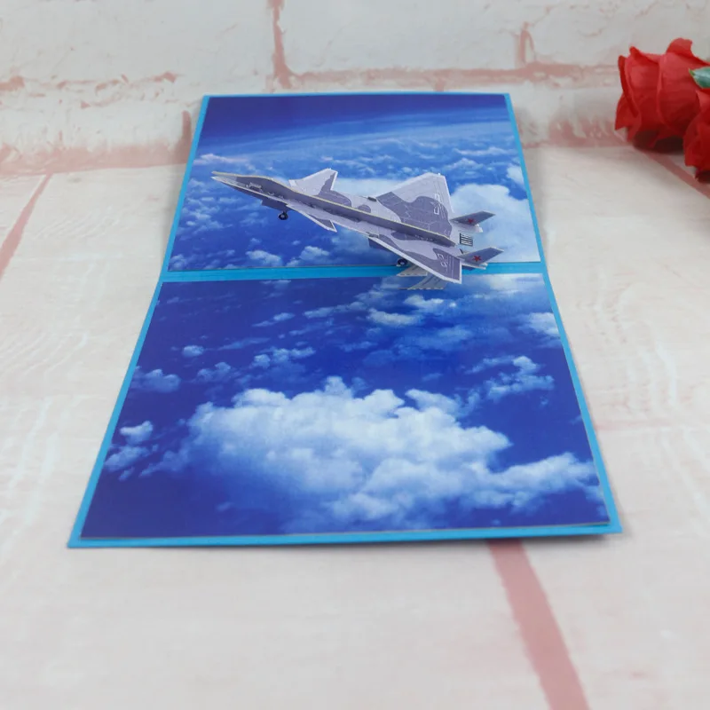 Креативный новый большой истребитель J-20, складная модель оригами, дизайн и печать, 3D стереоскопическая поздравительная открытка, пригласительный лист
Креативный новый большой истребитель J-20, складная модель оригами, дизайн и печать, 3D стереоскопическая поздравительная открытка, пригласительный лист