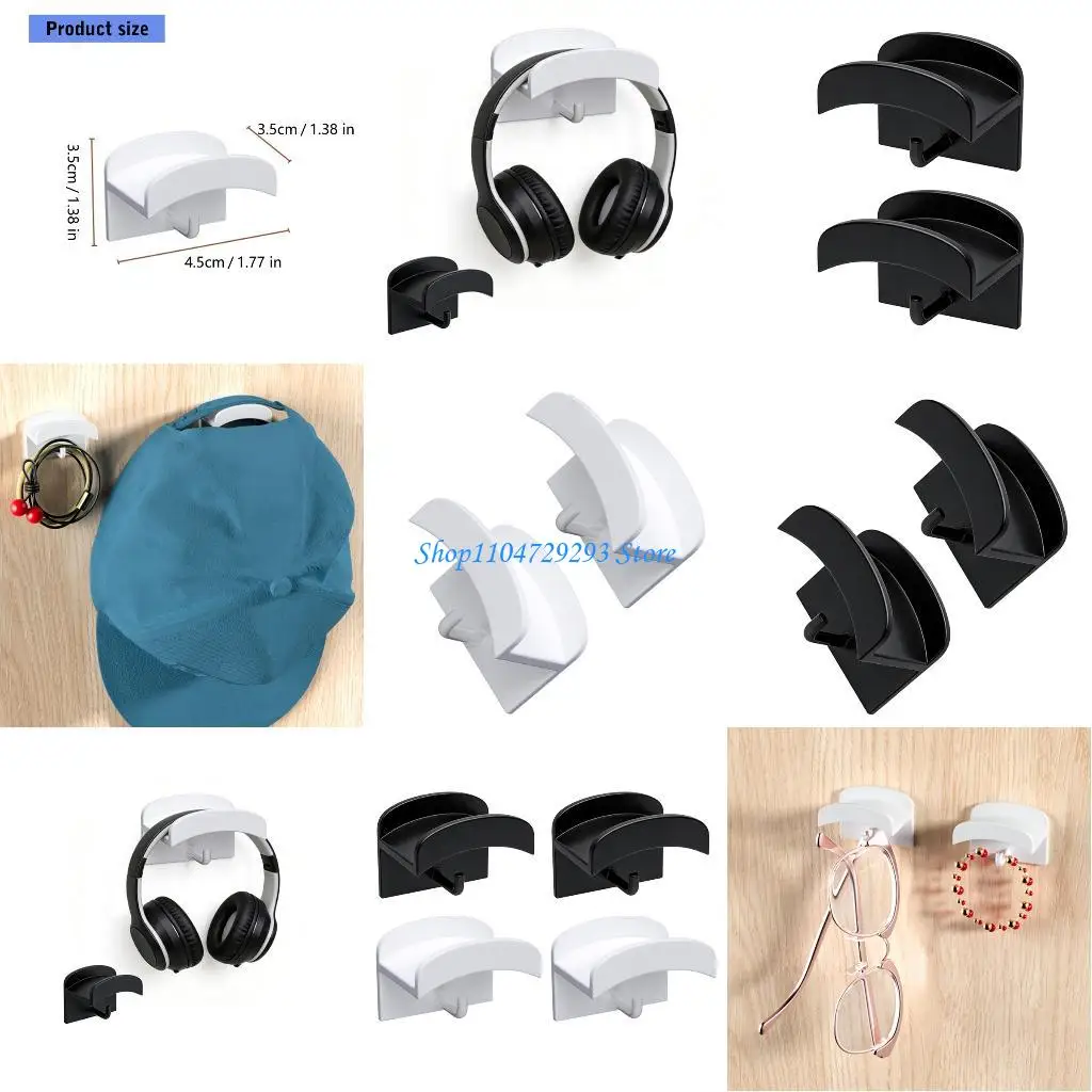 Y2GD 2 Piece Protective Headphone Hook Organiser with Soft Nonslip Cushion to Prevent Scratches and Extend Headphone Use
Y2GD 2 Piece Protective Headphone Hook Organiser with Soft Nonslip Cushion to Prevent Scratches and Extend Headphone Use