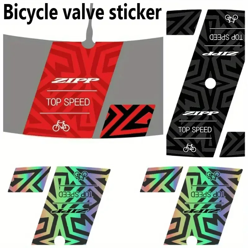 1SET Bicycle Valve Stickers TOP SPEED Design Red Black & Gradient Geometric Patterns Adhesive Decals for Bike Valve Decor
1SET Bicycle Valve Stickers TOP SPEED Design Red Black & Gradient Geometric Patterns Adhesive Decals for Bike Valve Decor