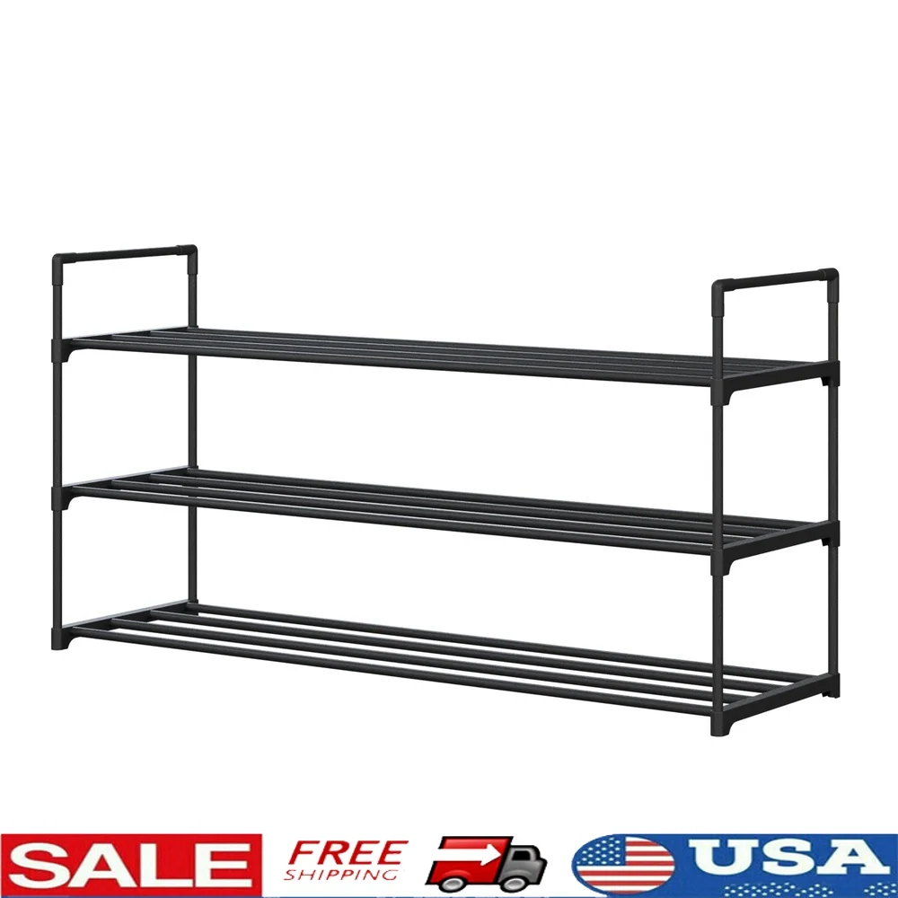 3-Tier Shoe Rack Space Saving Shoe Organizer Closet Entryway Bathroom Holds 15 Pairs Sneakers Heels Boots Durable Plastic Shelf
3-Tier Shoe Rack Space Saving Shoe Organizer Closet Entryway Bathroom Holds 15 Pairs Sneakers Heels Boots Durable Plastic Shelf