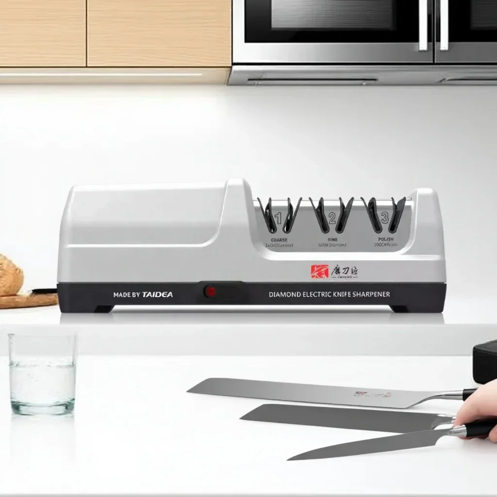 TAIDEA TG2202 Professional Electric Knife Sharpener Grit 360/600/1000# Polishing Sharpening stone GrindStone Power 18W EU Plug
TAIDEA TG2202 Professional Electric Knife Sharpener Grit 360/600/1000# Polishing Sharpening stone GrindStone Power 18W EU Plug