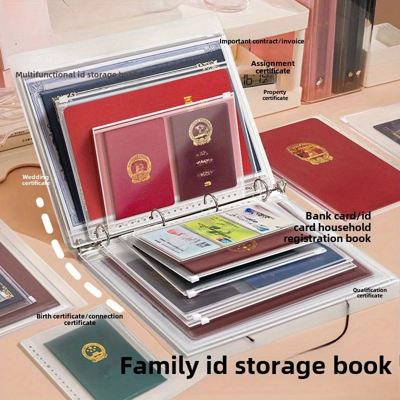 Family Document Organizer - A4 B5 Loose-leaf Document Organizer, (Total 7 Inserts)
Family Document Organizer - A4 B5 Loose-leaf Document Organizer, (Total 7 Inserts)