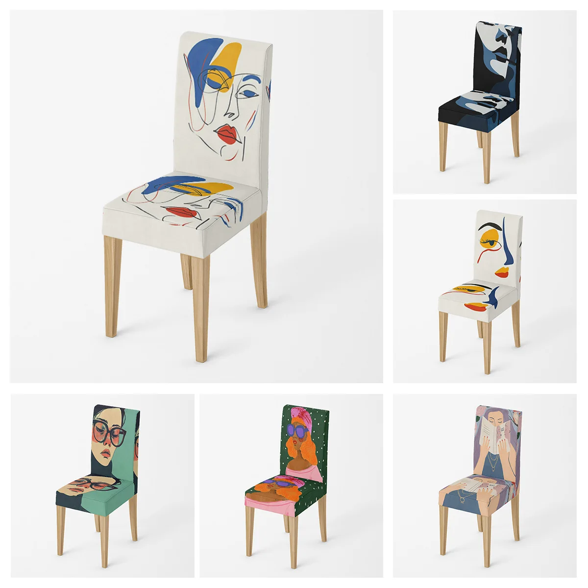 Simple Style Chair Cover Morandi Plant Figure Illustration Cafe Living Room Non-slip Chair Cover Universal for All Seasons
Simple Style Chair Cover Morandi Plant Figure Illustration Cafe Living Room Non-slip Chair Cover Universal for All Seasons