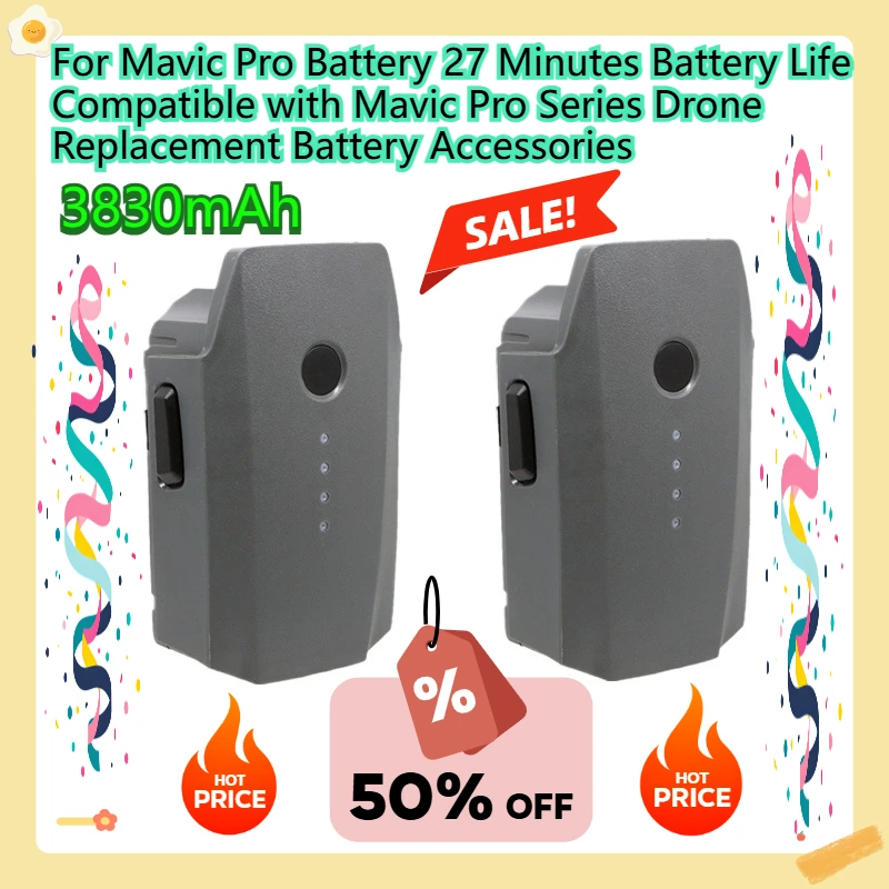 For Mavic Pro Battery 27 Minutes Battery Life Compatible with Mavic Pro Series Drone Replacement Battery Accessories
For Mavic Pro Battery 27 Minutes Battery Life Compatible with Mavic Pro Series Drone Replacement Battery Accessories