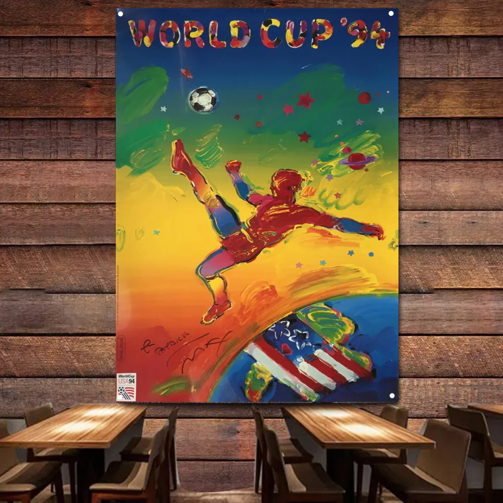 1994 USA Football Cup Promotional Poster Wall Hanging Flag Vintage Soccer Poster Wall Art Decoration Banner Best Gift for Fans 2
1994 USA Football Cup Promotional Poster Wall Hanging Flag Vintage Soccer Poster Wall Art Decoration Banner Best Gift for Fans 2