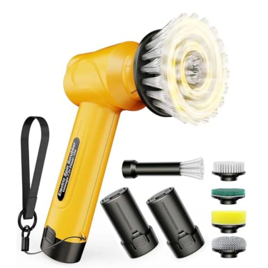 Battery Electric Spin Q4, Handheld Scrubber for Cleaning with Display, Power Dish Scrubber with 5 Heads, Shower Cordl Cleaning
Battery Electric Spin Q4, Handheld Scrubber for Cleaning with Display, Power Dish Scrubber with 5 Heads, Shower Cordl Cleaning