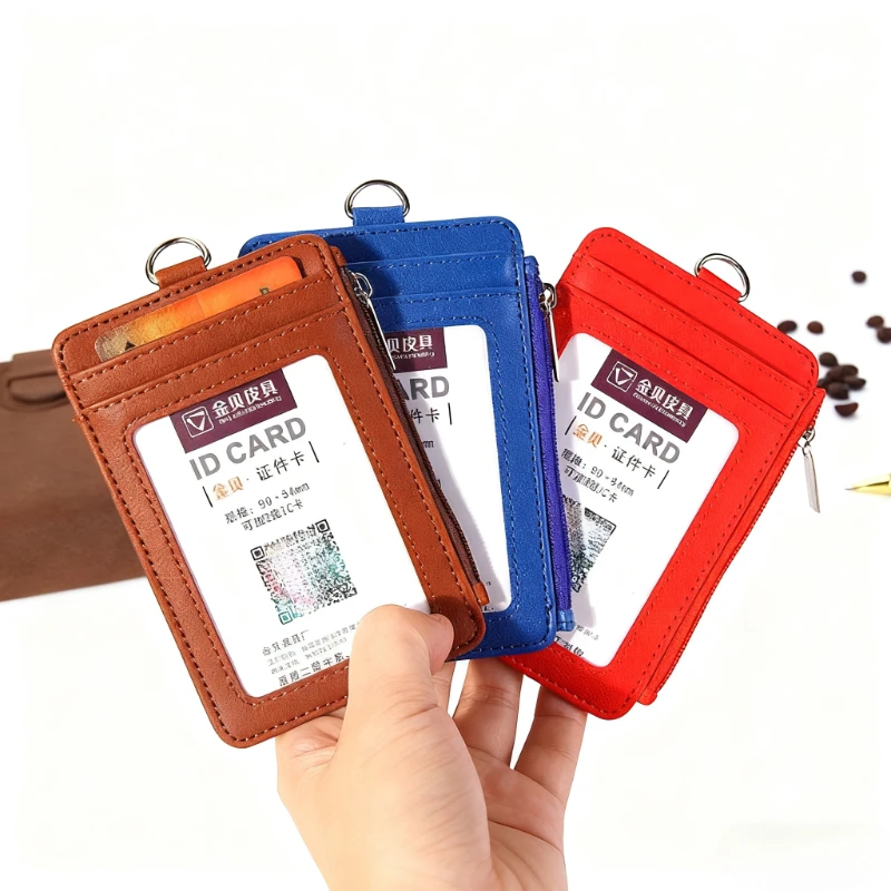 Business-style PU Leather Work ID Card Holder Name Tag Sleeve Multi-slot Zipper Bag for Credit Card Cash Purse Wallet for Men
Business-style PU Leather Work ID Card Holder Name Tag Sleeve Multi-slot Zipper Bag for Credit Card Cash Purse Wallet for Men