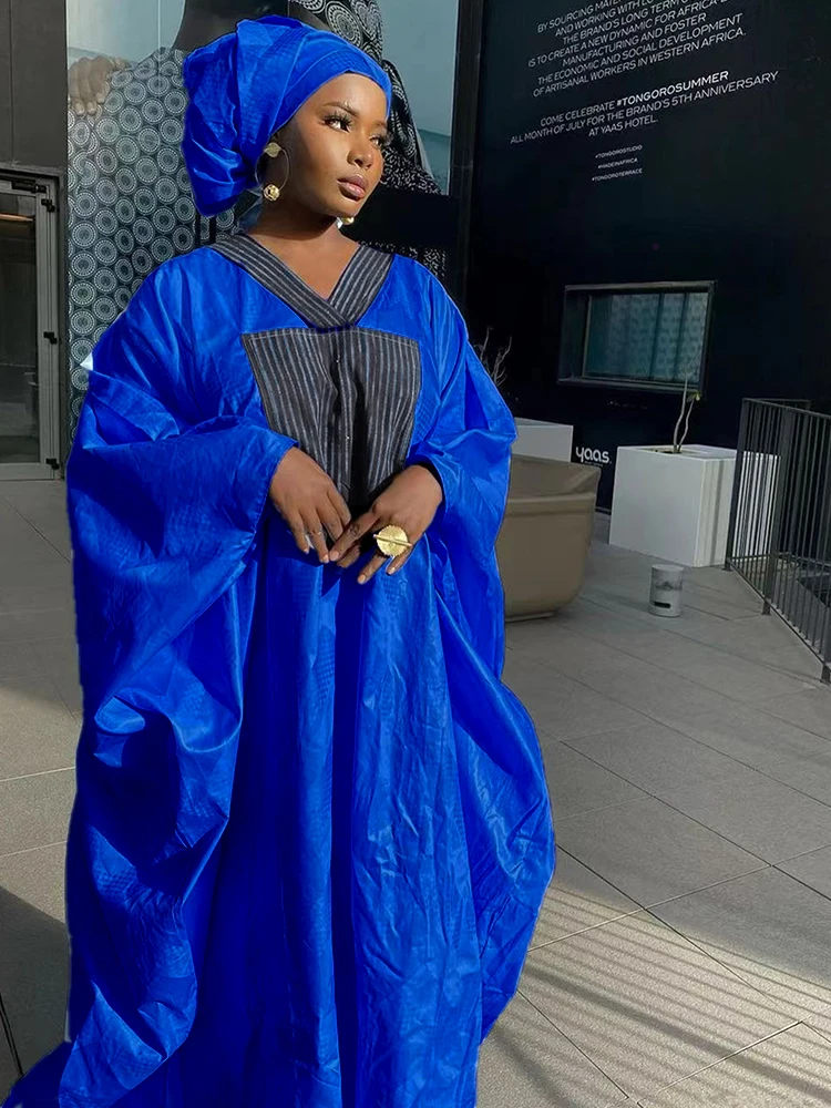 Luxury Handmade Bazin Gown for Women - Elegant African Dress Perfect for Parties, Dates & Comes with Headscarf - New in Dresses
Luxury Handmade Bazin Gown for Women - Elegant African Dress Perfect for Parties, Dates & Comes with Headscarf - New in Dresses