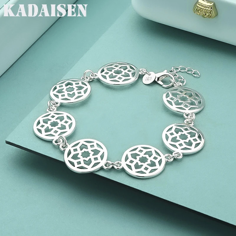 Круглый браслет-цепочка из стерлингового серебра 925 пробы для женщин, модные украшения для свадьбы и вечеринки
Круглый браслет-цепочка из стерлингового серебра 925 пробы для женщин, модные украшения для свадьбы и вечеринки