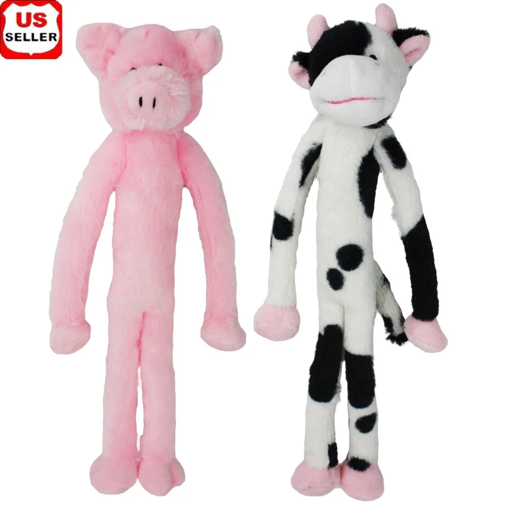 Dangle Animals Plush Dog Toys 2 Pack Squeaky Cow Pig Soft Plush Limbs Ideal Small Medium Dogs
Dangle Animals Plush Dog Toys 2 Pack Squeaky Cow Pig Soft Plush Limbs Ideal Small Medium Dogs