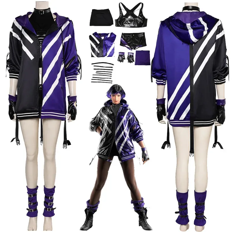 Reina Cosplay Game Tekken 8 Costume Vest Coat Pants Women Adult Clothes Outfits Fantasia Halloween Carnival Party Disguise Suit
Reina Cosplay Game Tekken 8 Costume Vest Coat Pants Women Adult Clothes Outfits Fantasia Halloween Carnival Party Disguise Suit