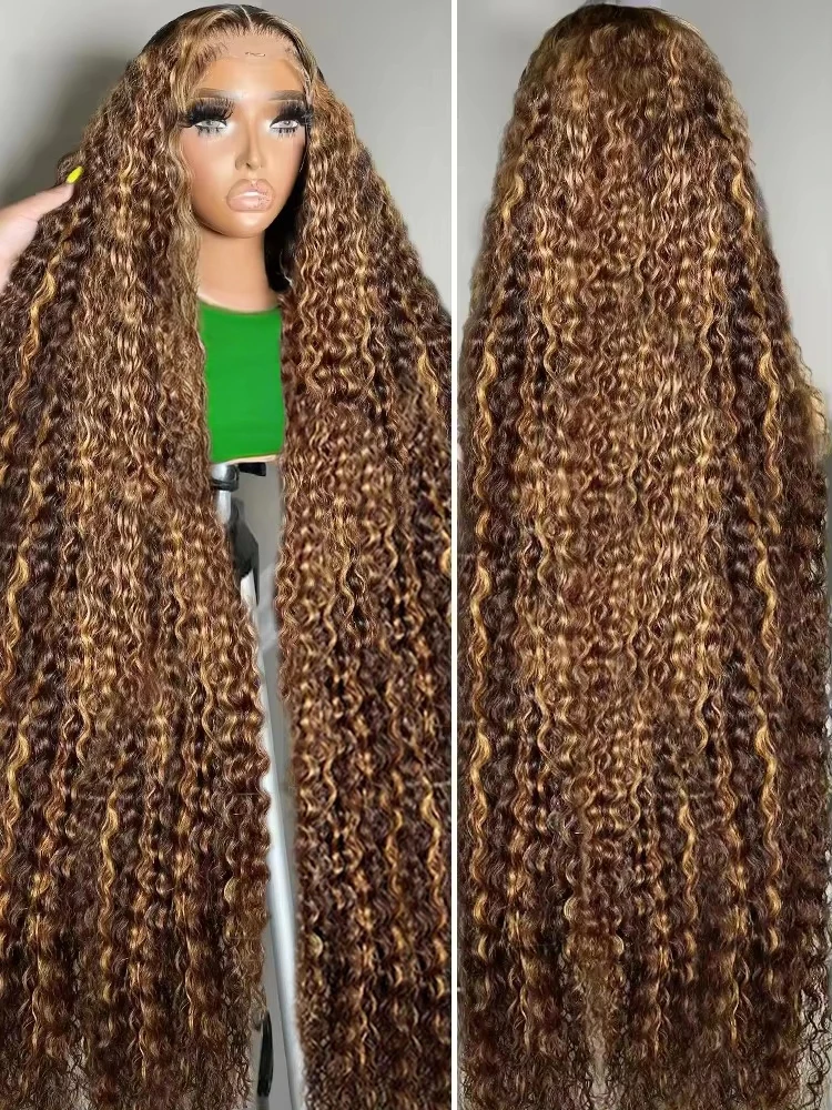 HD 13x6 Highlight Wig Human Hair Honey Blonde Brown Lace Front Wigs Deep Curly Human Hair Wig Water Wave 13x4 Lace Frontal Wig
HD 13x6 Highlight Wig Human Hair Honey Blonde Brown Lace Front Wigs Deep Curly Human Hair Wig Water Wave 13x4 Lace Frontal Wig