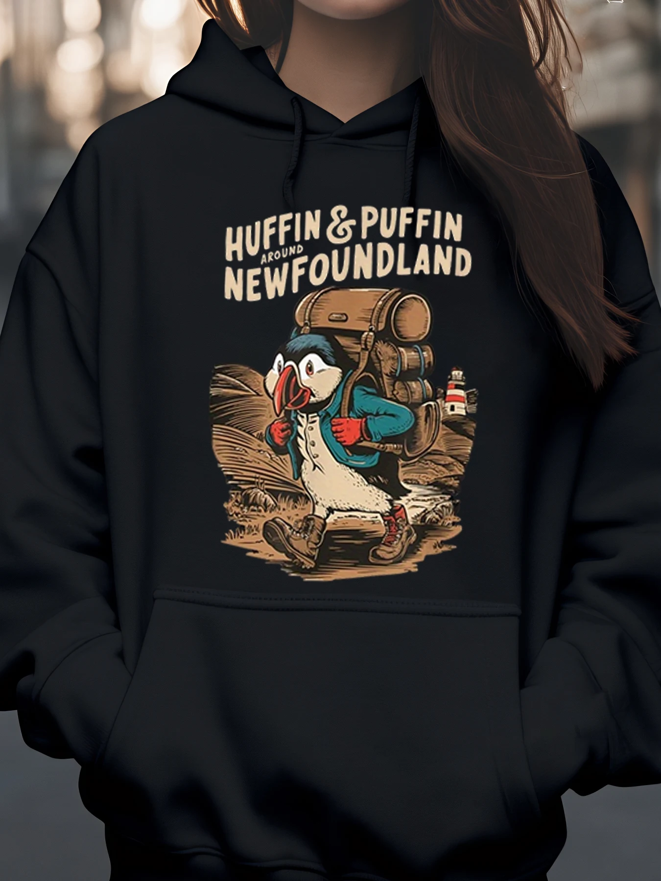 Huffin' and Puffin' Around Newfoundland Penguin Толстовка с принтом Повседневная уличная одежда для женщин и мужчин
Huffin' and Puffin' Around Newfoundland Penguin Толстовка с принтом Повседневная уличная одежда для женщин и мужчин