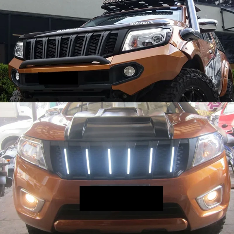 For Nissan Navara NP300 D23 2015-2020 Front Radiator Grills Racing Grills Matte Black ABS Mask LED Grille Car Accessories
For Nissan Navara NP300 D23 2015-2020 Front Radiator Grills Racing Grills Matte Black ABS Mask LED Grille Car Accessories