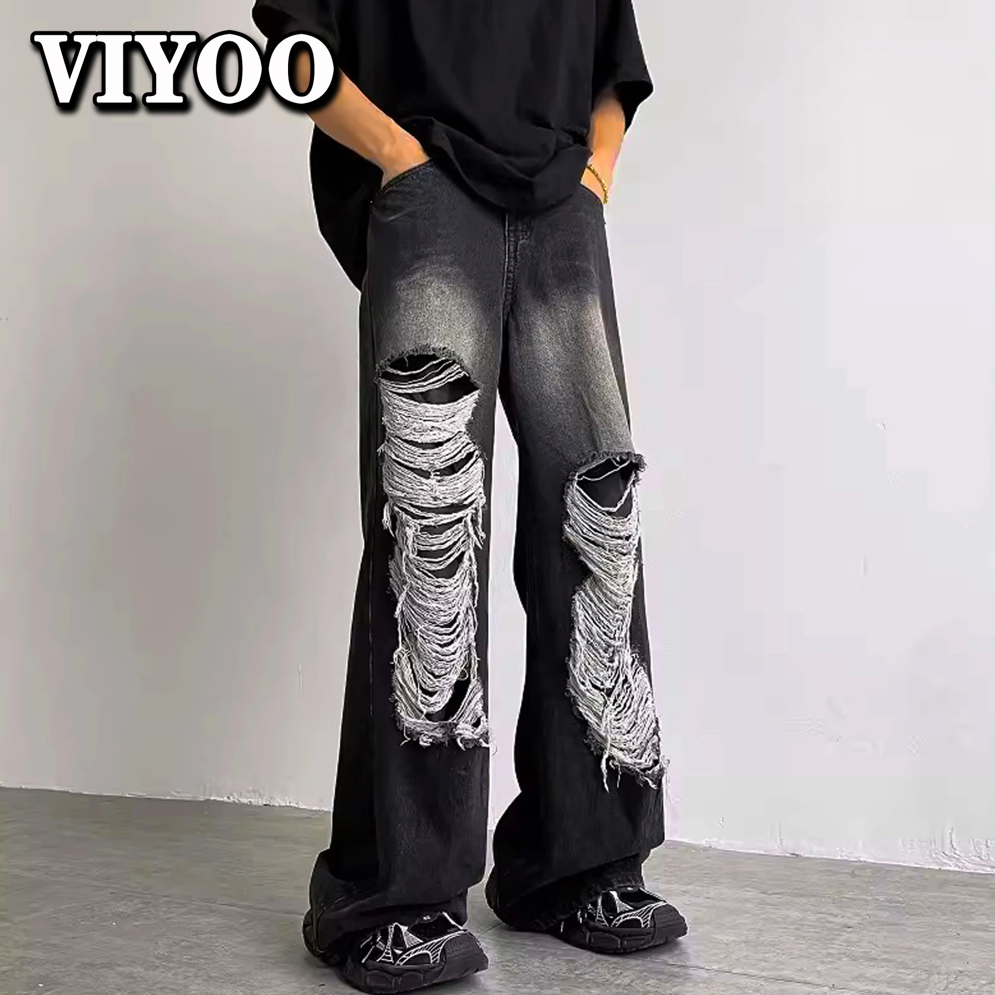 Men's Y2K Clothes Goth Denim Pants Men Wide Leg Ripped Jeans Black High Street New Baggy Jeans Wash Streetwear
Men's Y2K Clothes Goth Denim Pants Men Wide Leg Ripped Jeans Black High Street New Baggy Jeans Wash Streetwear
