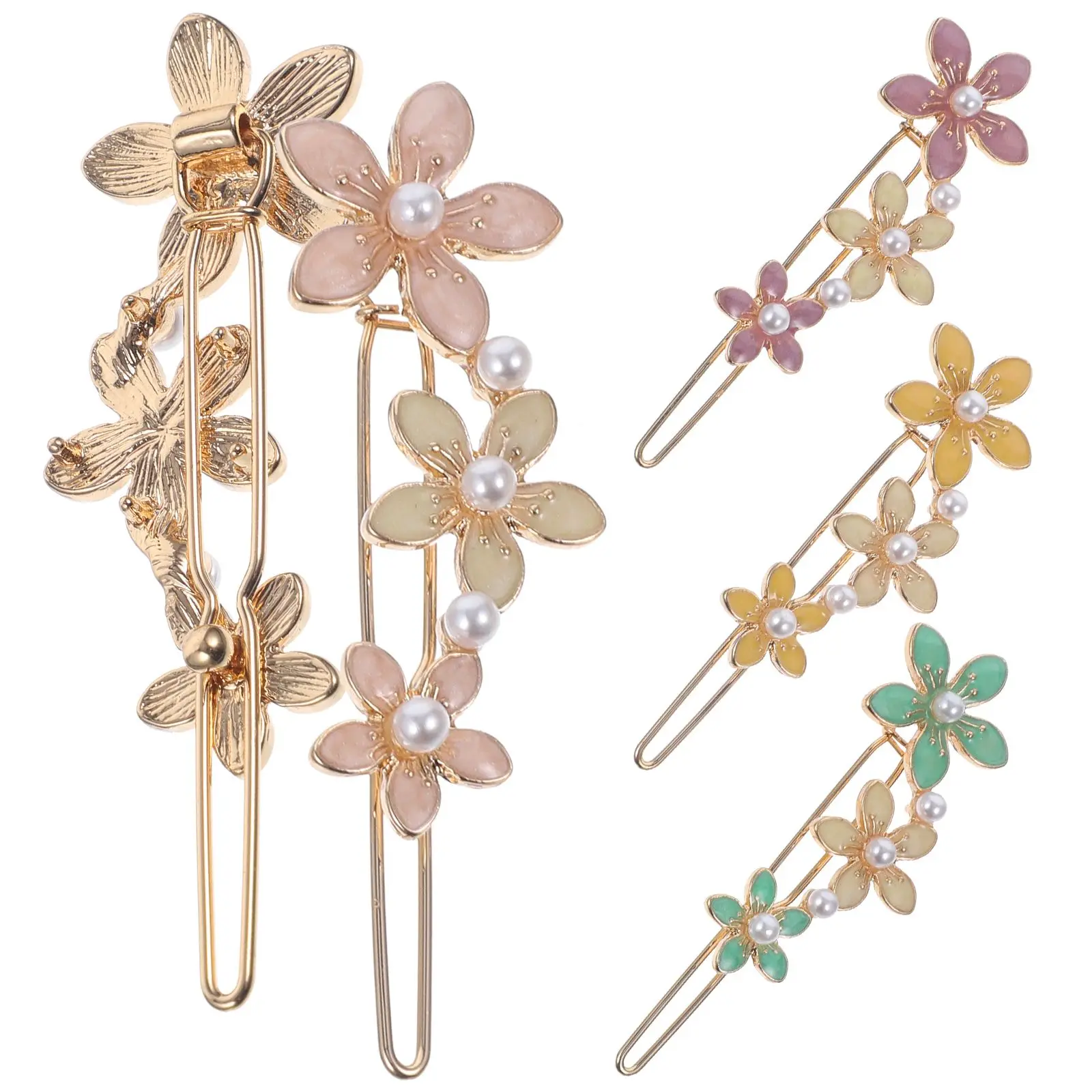 4 Pcs Colorful Flower Clips Lightweight Alloy Decorative Bobby Pins for Women Hair Accessories Styling Sectioning
4 Pcs Colorful Flower Clips Lightweight Alloy Decorative Bobby Pins for Women Hair Accessories Styling Sectioning