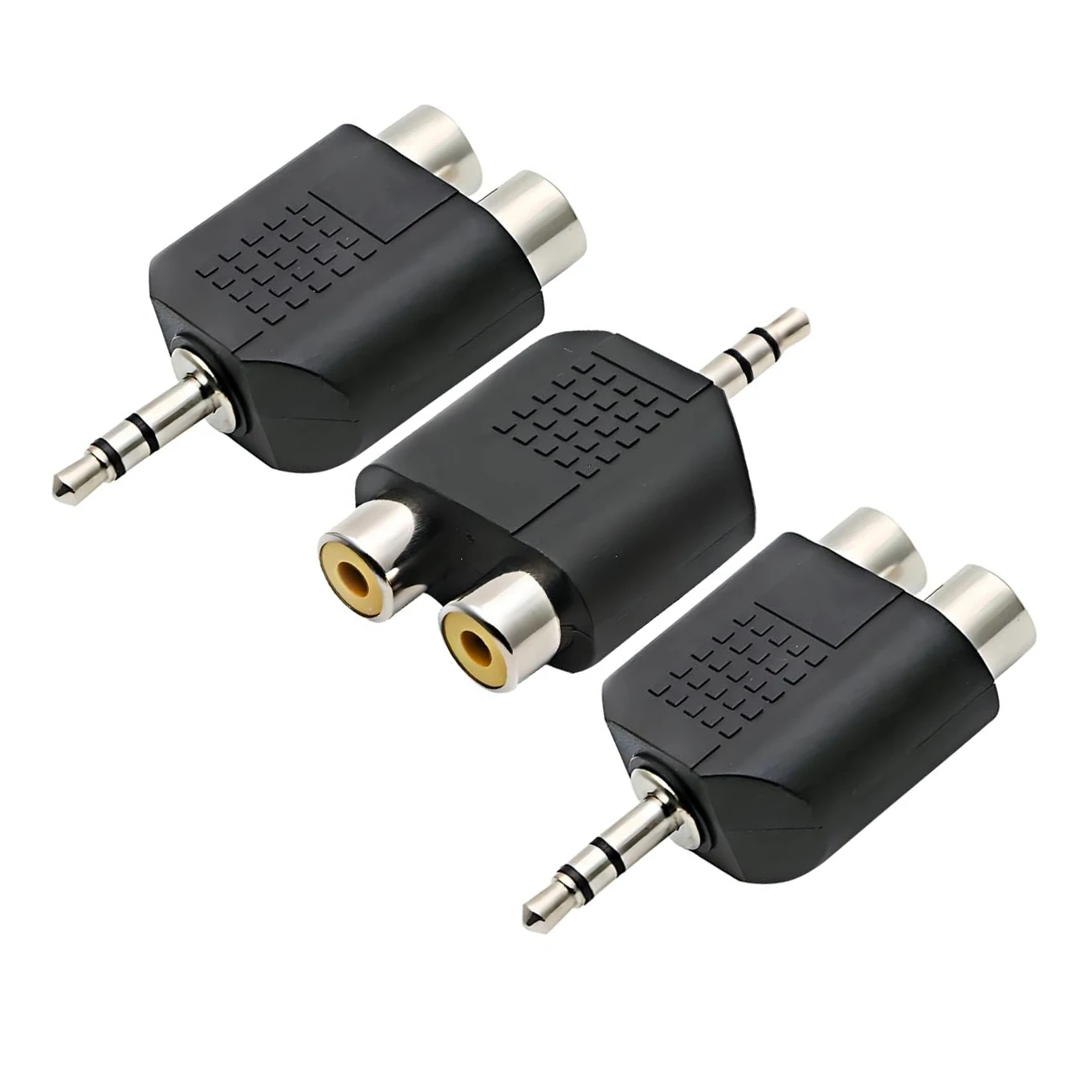 3.5mm TRS Stereo to 2RCA Y Splitter Dual RCA to 3.5 mm Jack AUX Audio Adapter for Mobile Phone PC Mp3 Amplifier Speaker
3.5mm TRS Stereo to 2RCA Y Splitter Dual RCA to 3.5 mm Jack AUX Audio Adapter for Mobile Phone PC Mp3 Amplifier Speaker