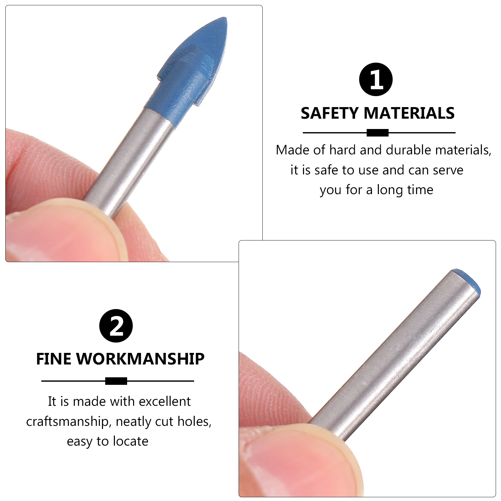 5Pcs Glass Tile Drill Bits Hard Alloy Cross Head Hole Opener Ceramic Drilling Tool Professional Stable Tile Drill Bit
5Pcs Glass Tile Drill Bits Hard Alloy Cross Head Hole Opener Ceramic Drilling Tool Professional Stable Tile Drill Bit