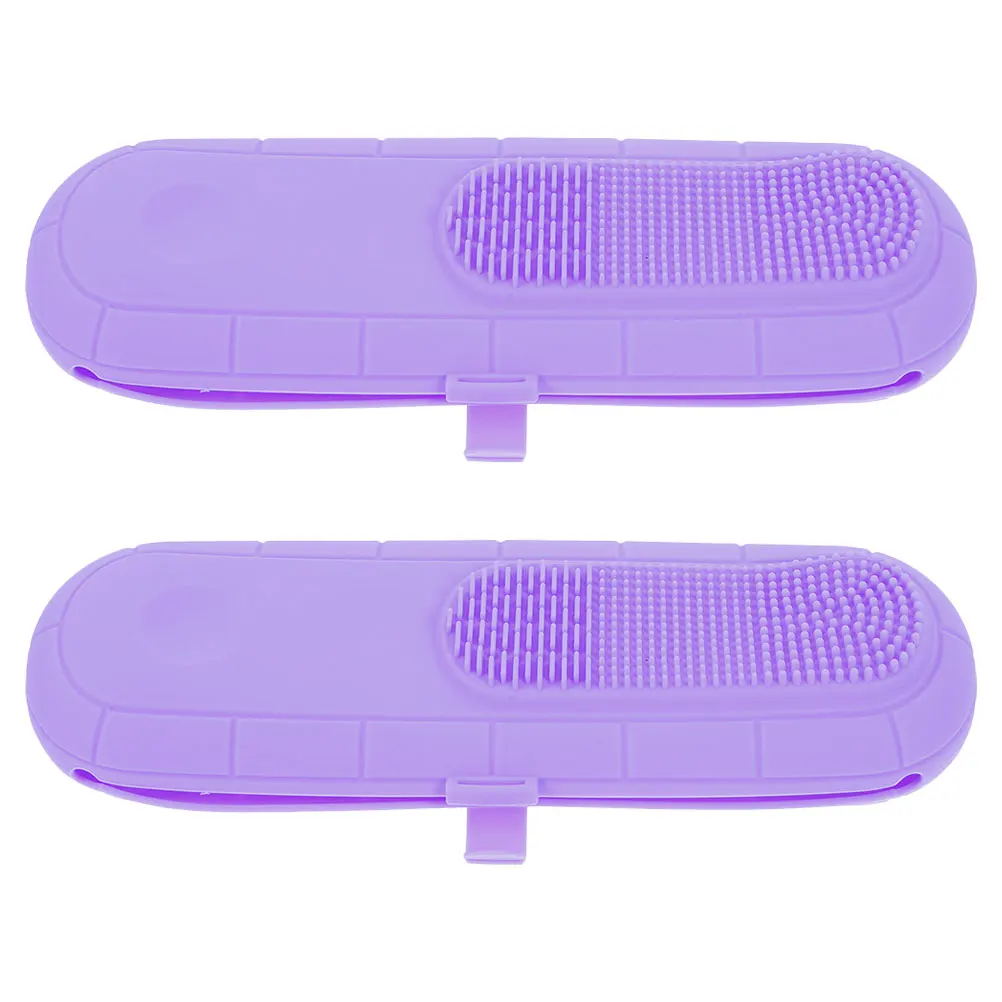 2Pcs Travel Makeup Organizer Silicone Brush Holder Case for Tools and Accessories Makeup Bag for Purse
2Pcs Travel Makeup Organizer Silicone Brush Holder Case for Tools and Accessories Makeup Bag for Purse