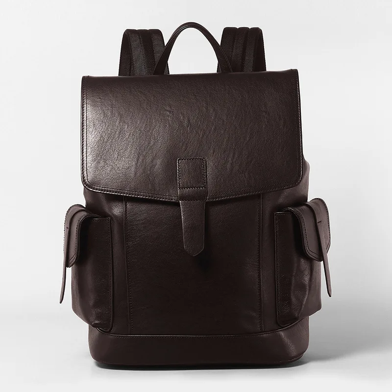New Fashion Genuine Leather Men's Backpack Large Capacity 15" Laptop Travel Bag Men Cowhide Leather School Bag Casual Bag
New Fashion Genuine Leather Men's Backpack Large Capacity 15" Laptop Travel Bag Men Cowhide Leather School Bag Casual Bag