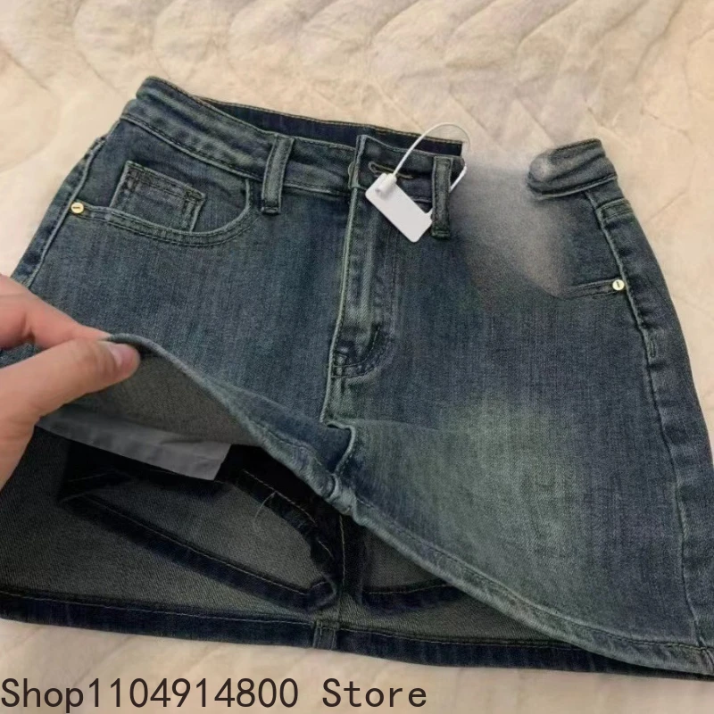 Sexy Retro High Waist Denim Skirt Women's Anti-Light Versatile Slimming American Hot Girl Wrap Body f-length Summer S...
Sexy Retro High Waist Denim Skirt Women's Anti-Light Versatile Slimming American Hot Girl Wrap Body f-length Summer S...
