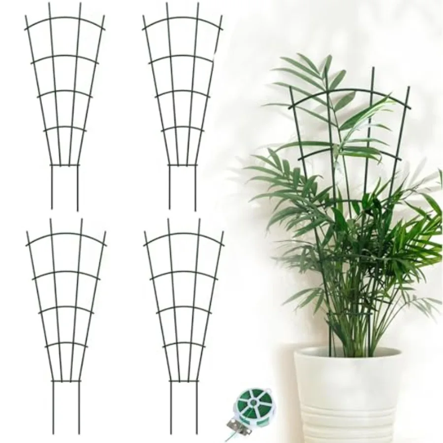 Pack Metal Trellis for Potted Plants, 3" Heavy Duty Garden Trellis for Climbing Plants, Rustproof Powder Coated door/Outdoor Tr
Pack Metal Trellis for Potted Plants, 3" Heavy Duty Garden Trellis for Climbing Plants, Rustproof Powder Coated door/Outdoor Tr