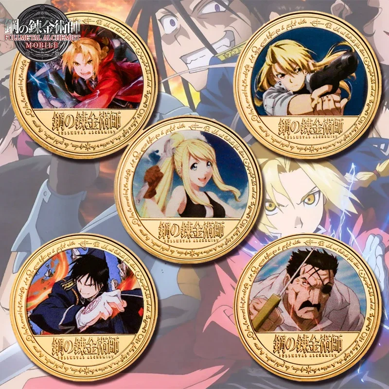 Fullmetal Alchemist Edward Elric Collectible Coins Commemorative Coins Anime Peripheral Gold-colored Metal Coin Birthday Gifts
Fullmetal Alchemist Edward Elric Collectible Coins Commemorative Coins Anime Peripheral Gold-colored Metal Coin Birthday Gifts
