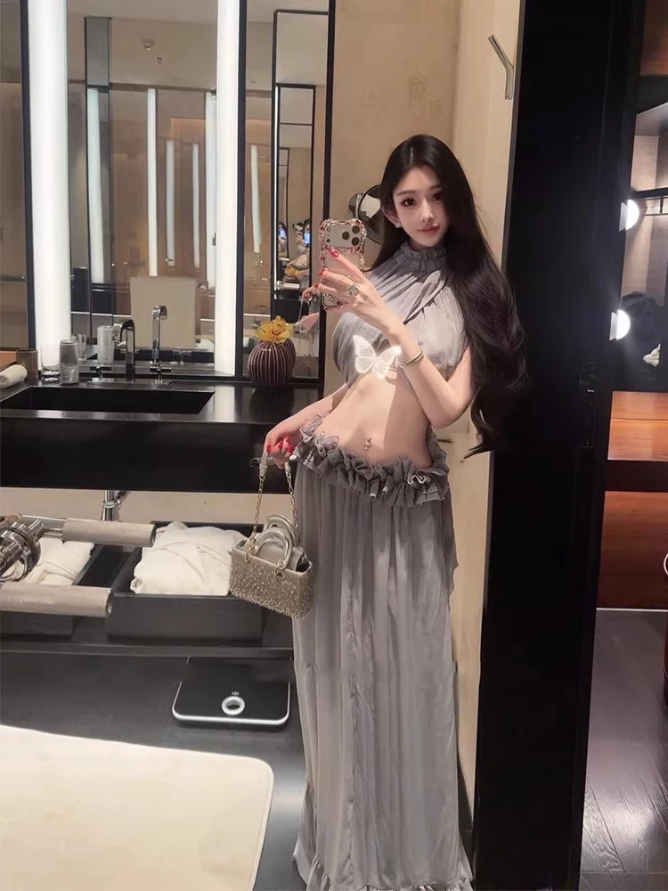 Женский сексуальный комплект с юбкой Beach Vaion Cross Ne Top, комплект с высокой талией Bell Sve, свободная посадка, повседневная пляжная одежда, костюм из двух предметов
Женский сексуальный комплект с юбкой Beach Vaion Cross Ne Top, комплект с высокой талией Bell Sve, свободная посадка, повседневная пляжная одежда, костюм из двух предметов