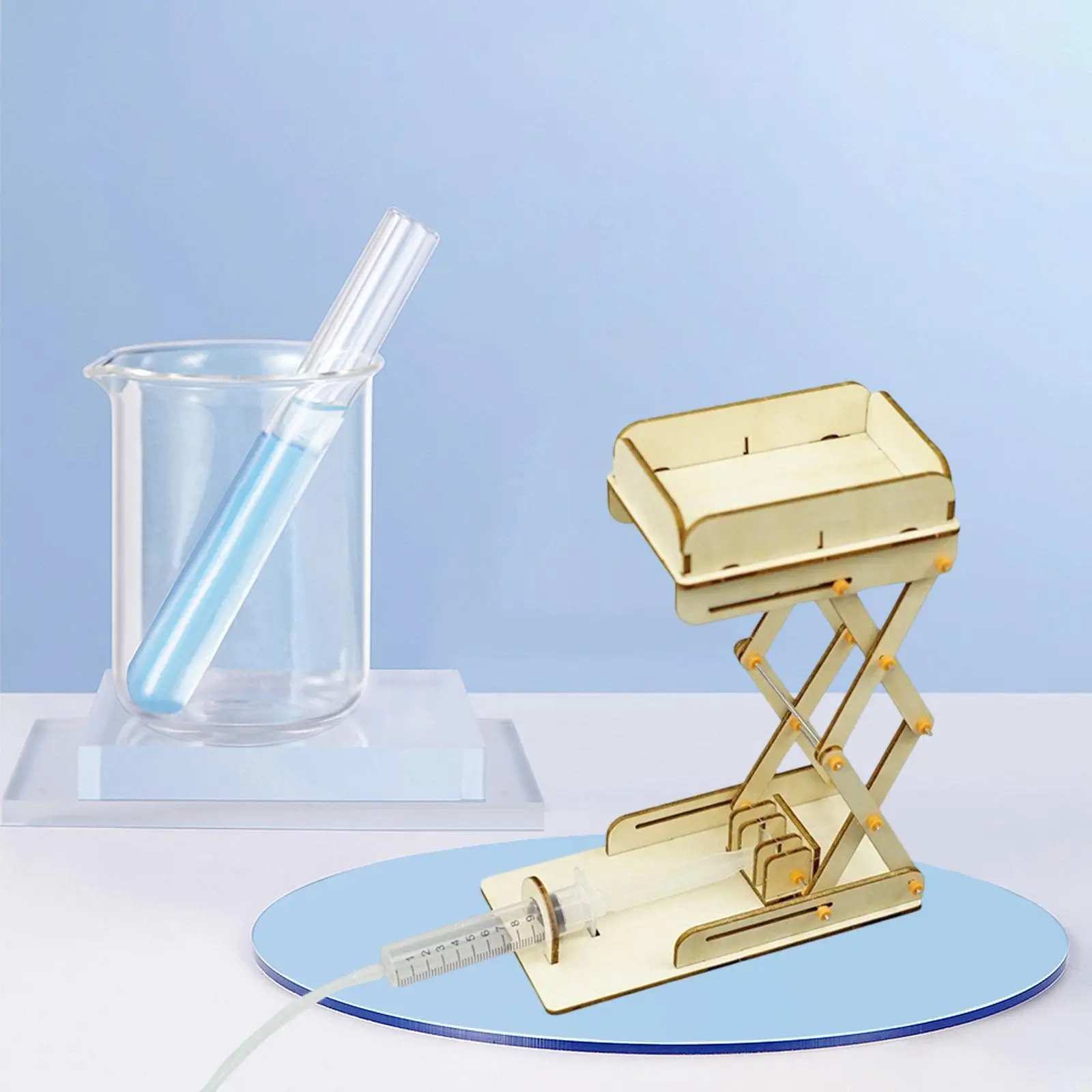 Hydraulic Lift Table Model Toy Physics Principle Creative Elevator Lift Model for Kids Children Classroom Ages 8-12 Boys Girls
Hydraulic Lift Table Model Toy Physics Principle Creative Elevator Lift Model for Kids Children Classroom Ages 8-12 Boys Girls