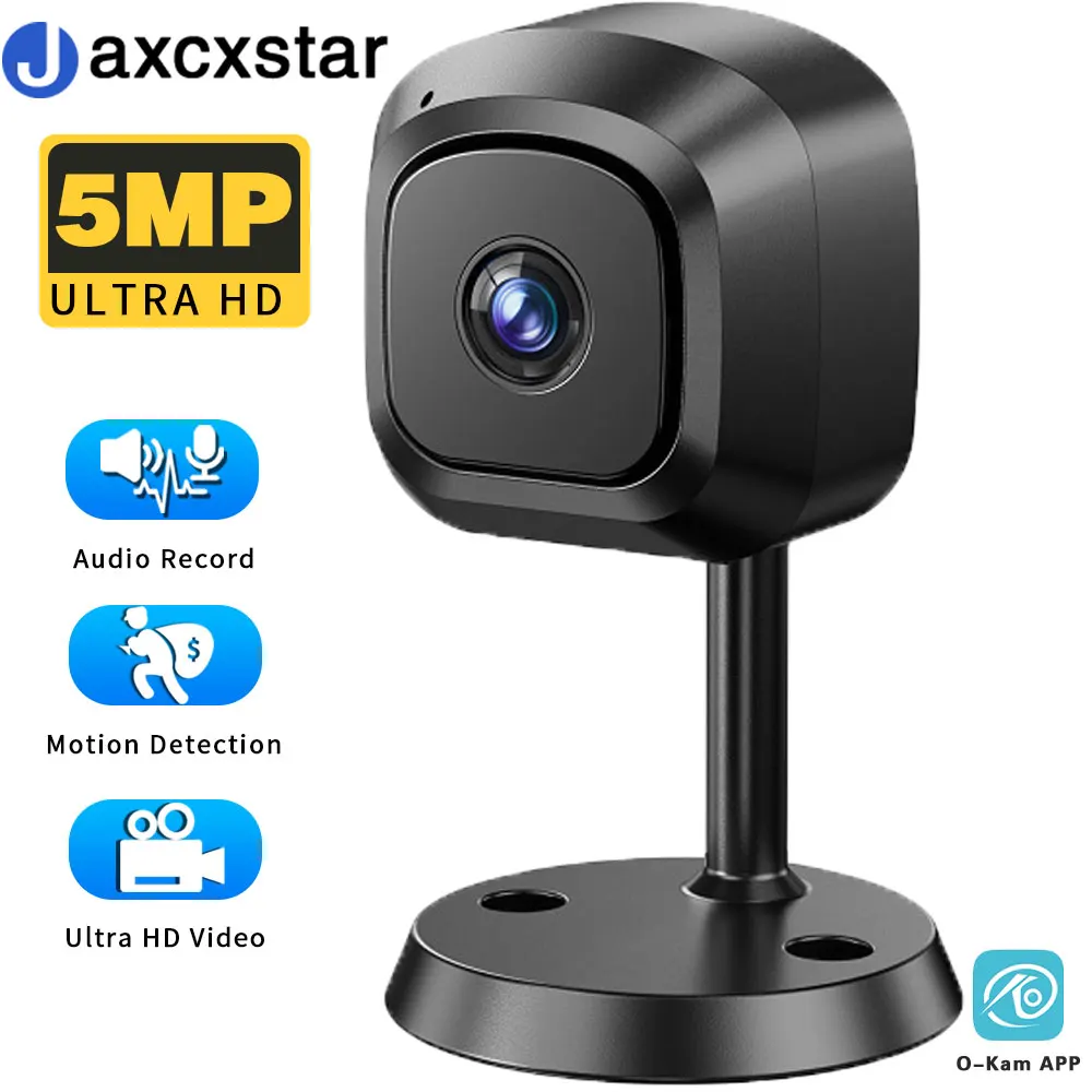 5MP Mini WiFi Camera Home Indoor Motion Detection HD Infrared Night Vision Built-in Baby Monitor Wireless WiFi Camera
5MP Mini WiFi Camera Home Indoor Motion Detection HD Infrared Night Vision Built-in Baby Monitor Wireless WiFi Camera