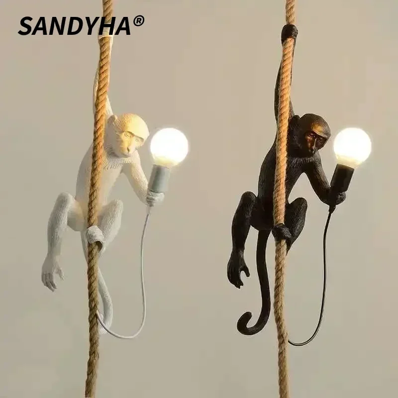 SANDYHA Retro Resin Monkey Wall Lamp for Living Room Home Decor Bedroom Led Lights Kitchen Island Dining Table Lighting Fixture
SANDYHA Retro Resin Monkey Wall Lamp for Living Room Home Decor Bedroom Led Lights Kitchen Island Dining Table Lighting Fixture