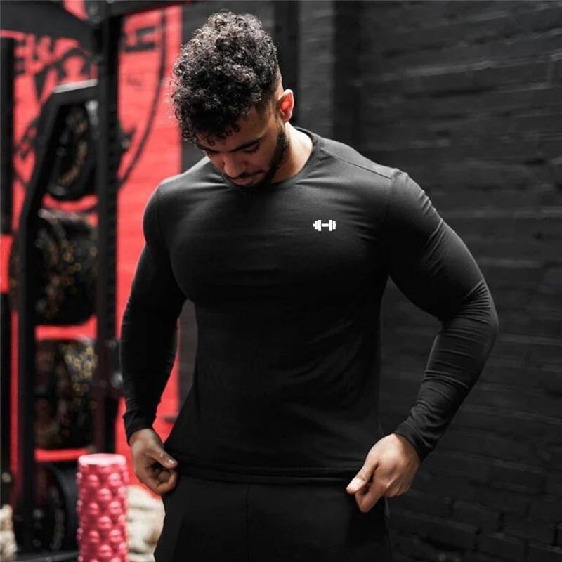 Autumn Running Shirts Gym Bodybuilding Fitness T-Shirts Mens Sport Workout Training Tees Long Sleeve Cotton Breathable Clothing
Autumn Running Shirts Gym Bodybuilding Fitness T-Shirts Mens Sport Workout Training Tees Long Sleeve Cotton Breathable Clothing