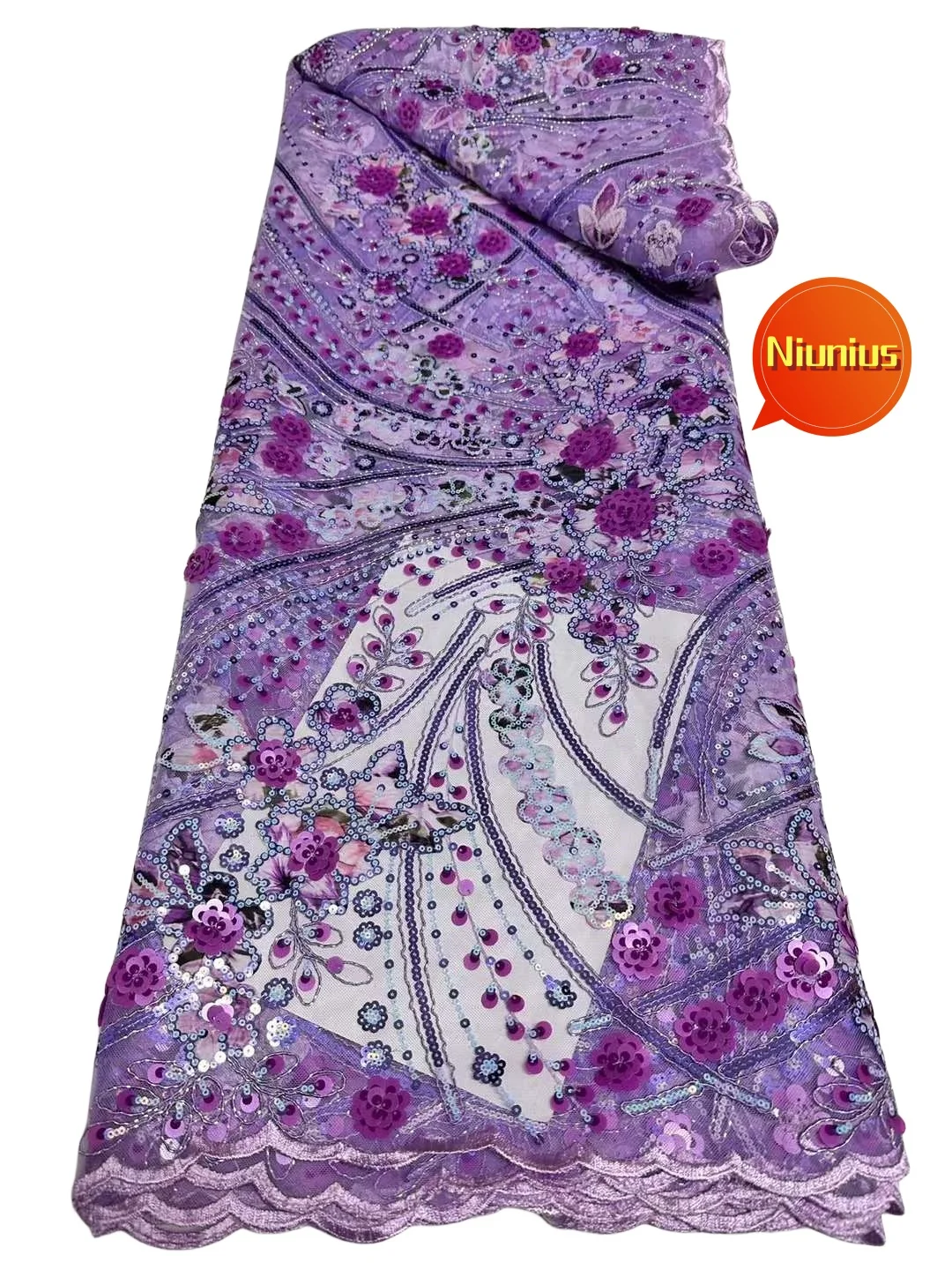 2024 5Yards Latest High Quality Delicate Elegant Soft Embroidery Sequin Tulle Lace Fabric for Party Evening Dress NN2698_R
2024 5Yards Latest High Quality Delicate Elegant Soft Embroidery Sequin Tulle Lace Fabric for Party Evening Dress NN2698_R