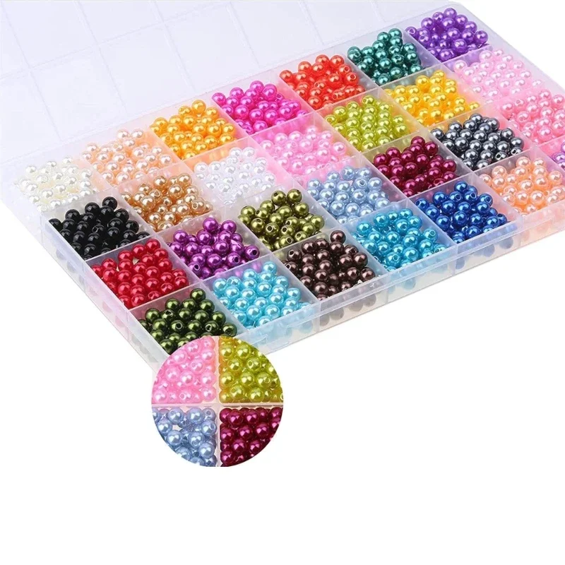 1960pcs 28 Color Imitation Pearls Beads Small Round Beads with Holes Bracelet Making Kits Jewelry Making Supplies Wholesale
1960pcs 28 Color Imitation Pearls Beads Small Round Beads with Holes Bracelet Making Kits Jewelry Making Supplies Wholesale