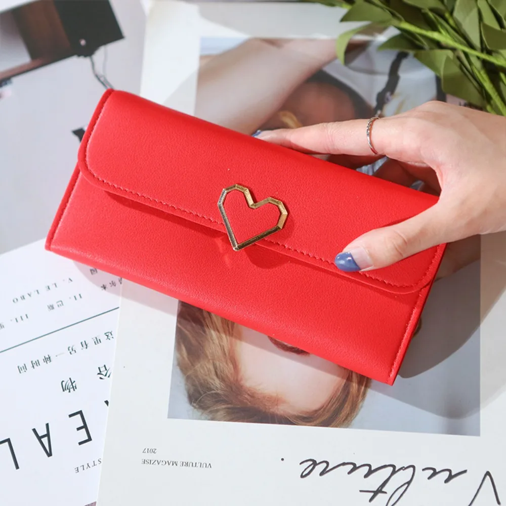 2025 New Plain Heart-shaped Wallet Ladies Long Multi-card Buckle Mobile Phone Women's Wallet Women's Long Wallet
2025 New Plain Heart-shaped Wallet Ladies Long Multi-card Buckle Mobile Phone Women's Wallet Women's Long Wallet