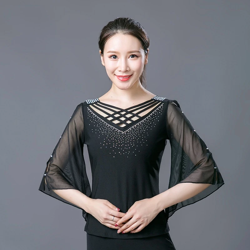 X2104 Dancing Clothes Adult Latin Dance Blouse Sleeve Top New Ballroom Dancing Suit Dancing Clothes Modern Square Dance Clothes
X2104 Dancing Clothes Adult Latin Dance Blouse Sleeve Top New Ballroom Dancing Suit Dancing Clothes Modern Square Dance Clothes