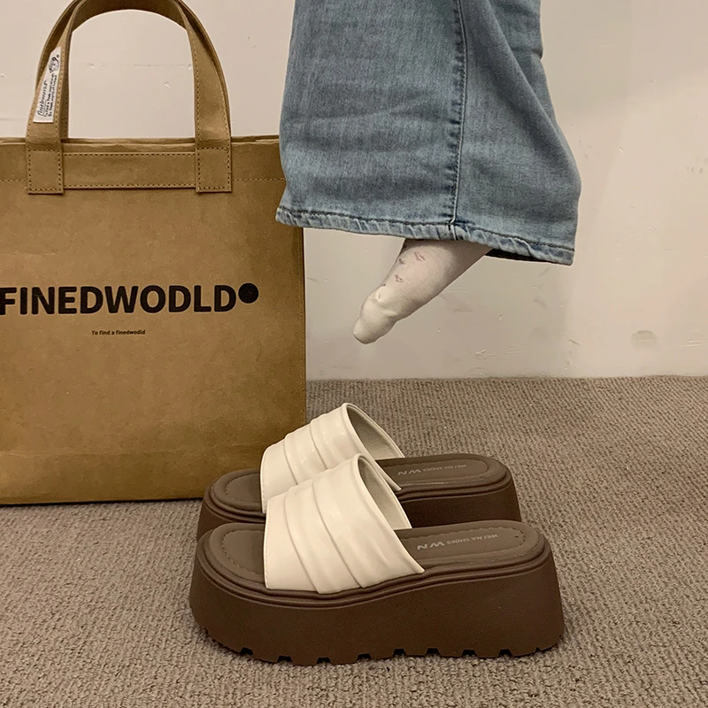 Summer Platform Thick Bottom Women Slippers Casual Open Toe Height Increase Slide Ladies Outdoor Beach Vacation Sandalias
Summer Platform Thick Bottom Women Slippers Casual Open Toe Height Increase Slide Ladies Outdoor Beach Vacation Sandalias