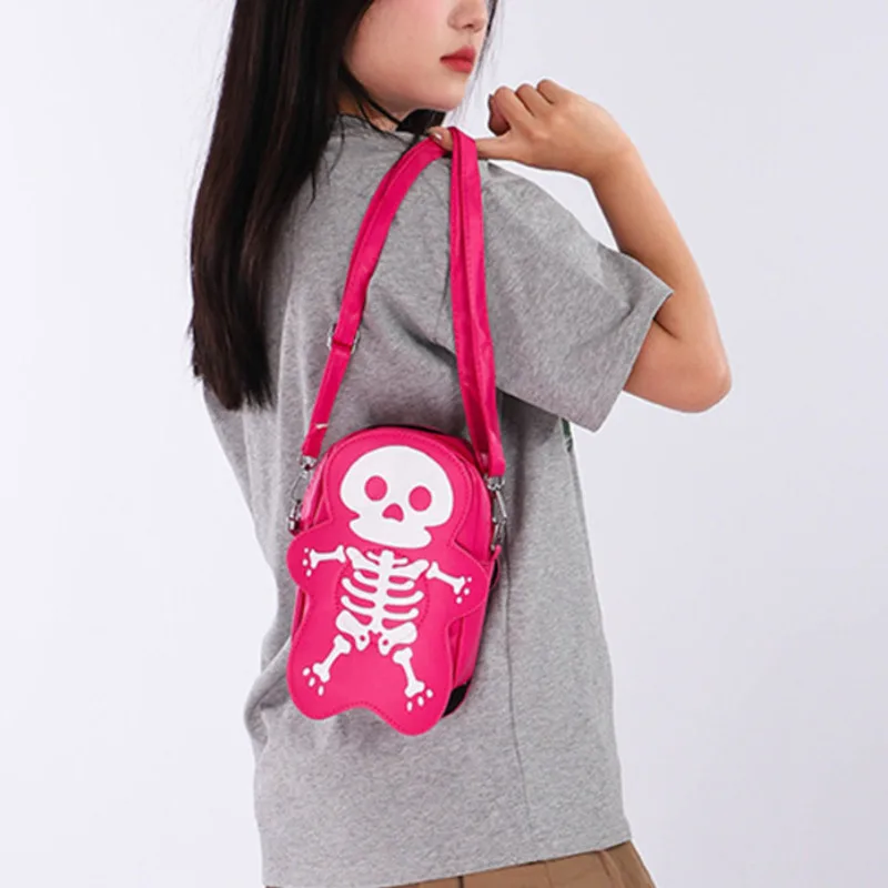 Ghost Skull Cross Shoulder Bag Rose Red Khaki Cute Funny Niche Trend Halloween Crossbody Handbag Children's Birthday Gift
Ghost Skull Cross Shoulder Bag Rose Red Khaki Cute Funny Niche Trend Halloween Crossbody Handbag Children's Birthday Gift