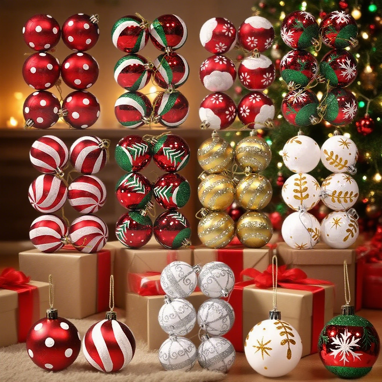 6cm Painted Christmas Ball Decoration Setup Christmas Tree Ornament Hand-painted Christmas Ball Plastic Electroplated Ball
6cm Painted Christmas Ball Decoration Setup Christmas Tree Ornament Hand-painted Christmas Ball Plastic Electroplated Ball