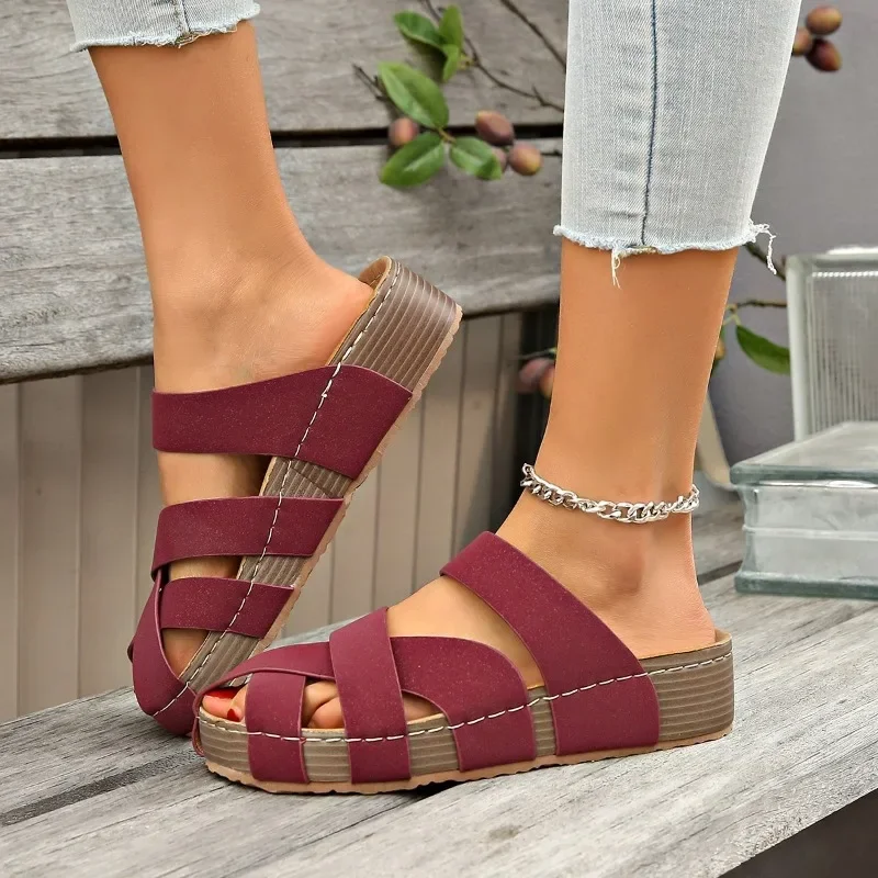 2025 New Women's Shoes Baotou Women's Slippers Fashion Plus Size Casual Slippers Women Summer Solid Platform Slippers Zapatos
2025 New Women's Shoes Baotou Women's Slippers Fashion Plus Size Casual Slippers Women Summer Solid Platform Slippers Zapatos